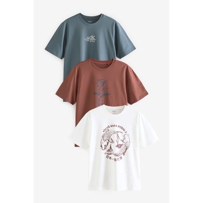T-Shirts avec motif, lot de 3 NEXT