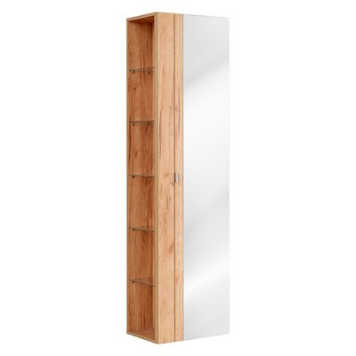 Colonne salle de bain miroir CAPRI OAK STELLAMEUBLES