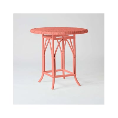 Table en rotin PRIMAVERA laqué bleu azur KOK