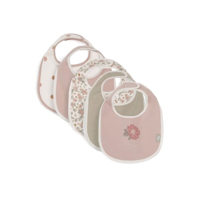 Lot De 5 Bavoirs Imperméables Miffy - Fermeture Velcro - Pour Bébé, Repas, Protection Vêtements