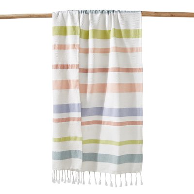 Bora Bora Stripe 100% Cotton XL Fouta Towel LA REDOUTE INTERIEURS