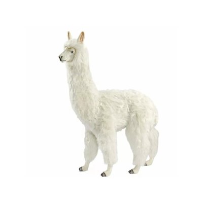 peluche Geante Lama Alpaga Blanc HANSA