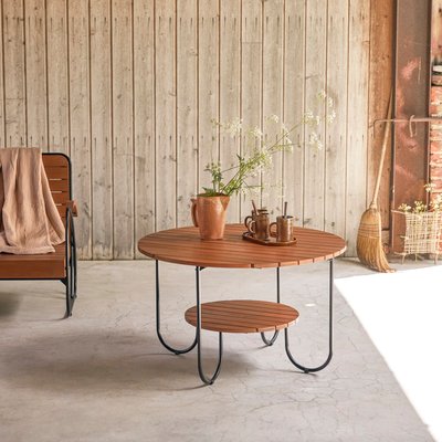 Table basse de jardin lattée en acacia massif KEY WOOD TIKAMOON