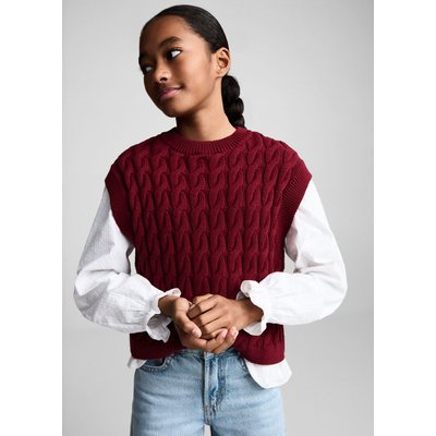 Jean wideleg revers effilochés MANGO KIDS
