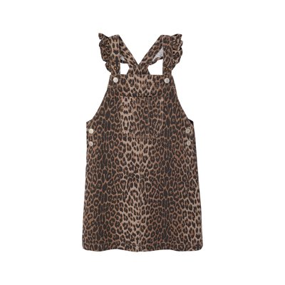 Robe-salopette motif léopard VERTBAUDET