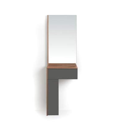 Ensemble console-miroir en mélamine, Tetris HERDASA