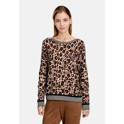 Pull-over en maille à imprimé animalier BETTY BARCLAY