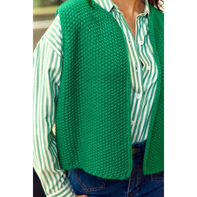 Gilet sans manches en maille tricot CREA LA PETITE ETOILE