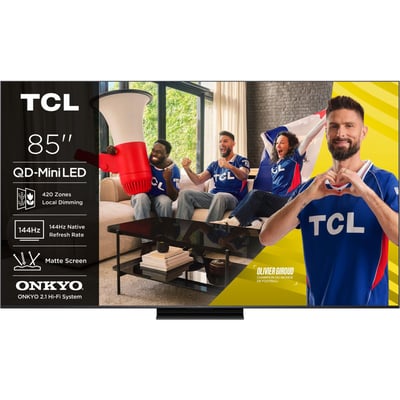 TV Mini LED 85C69K PRO (2026) 85" (216 cm) - 144 Hz, experience Gaming TCL