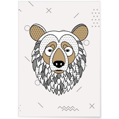 Affiche Ours scandinave L'AFFICHERIE