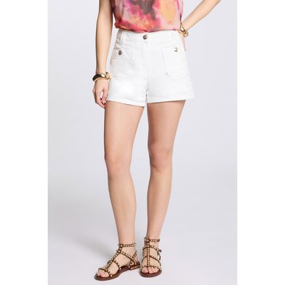 Short taille haute en jean MORGAN