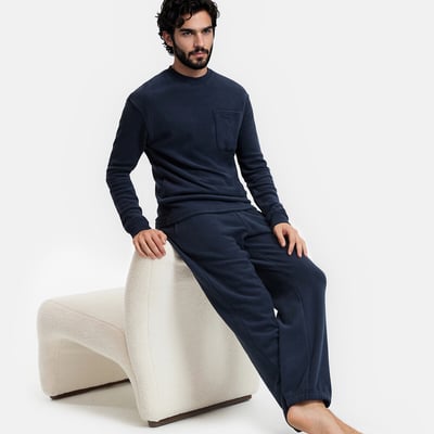Pyjama en éponge coton gratté LA REDOUTE COLLECTIONS