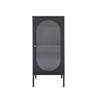 Petit meuble de rangement en verre et métal H50cm - ADELAIDE HOUSE NORDIC