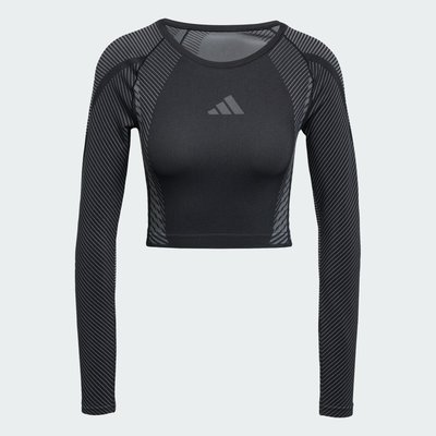 T-shirt manches longues maille sans coutures adidas Performance