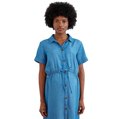 Robe-chemise longue en lyocell grossesse et allaitement VERTBAUDET