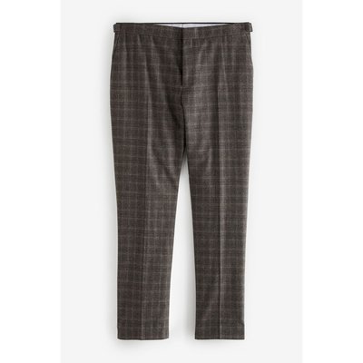 Pantalon de costume slim brossé aux carreaux NEXT