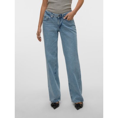 VMVANESSA Taille basse Wide Leg Fit Jeans Jean à coupe large VERO MODA