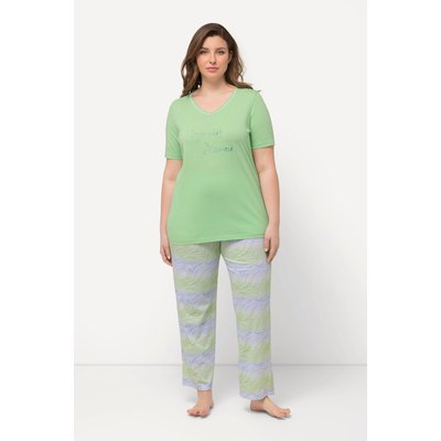 Pyjama motif vagues, col en V ULLA POPKEN