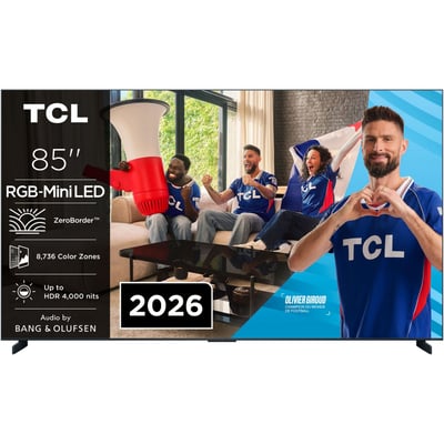 TV RGB 85RM9L (2026) 85" (216 cm) 4K - 144 Hz, Google TV, système sonore Bang & Olufsen TCL