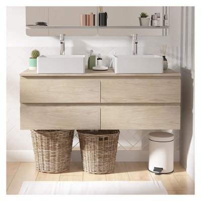 Meuble double +vasque +robinet SORRENTO MOB IN