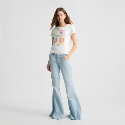 T-shirt en coton avec imprimé LIU JO