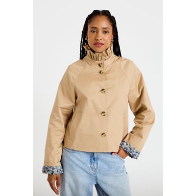 Veste droite col montant manches longues CACHE CACHE