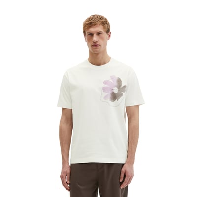 T-shirt loose avec imprimé floral sur la poitrine MARC O'POLO