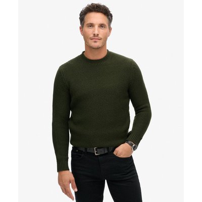 The Merchant Store-Pull texturé à col rond SUPERDRY
