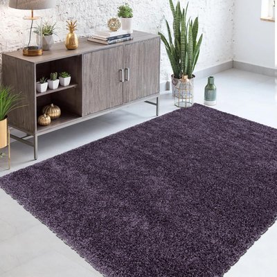 Tapis poils longs shaggy tissé motif uni UNI I UN AMOUR DE TAPIS