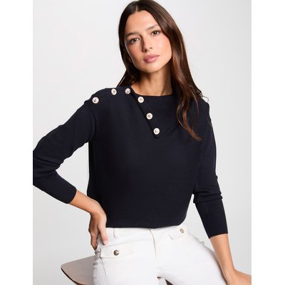 Pull col à revers et boutons MORGAN