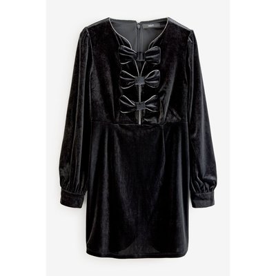 Robe courte à manches longues avec nœud NEXT