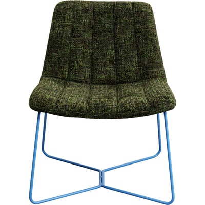 Fauteuil en polyester tressé et acier, ALLY KARE DESIGN