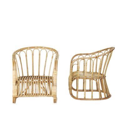 Lot de 2 fauteuils en rotin  PAOLA BERAH GETAH