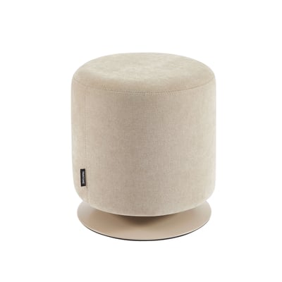 Pouf en tissu et pied pivotant en acier PANTONE