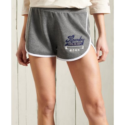 Short molleton gris femme discount