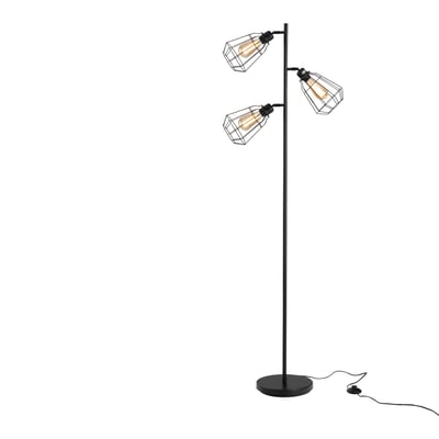 Lampadaire Métal Noir HOMCOM
