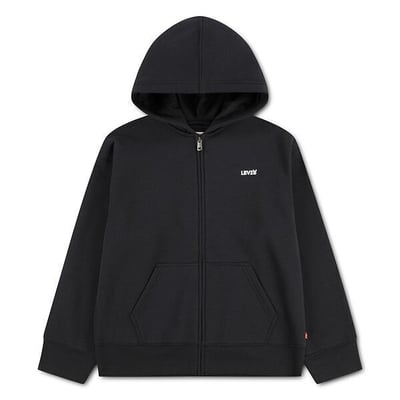 Kapuzen-Sweatshirt mit Reissverschluss und Logo auf der Brust aus Molton LEVI'S KIDS