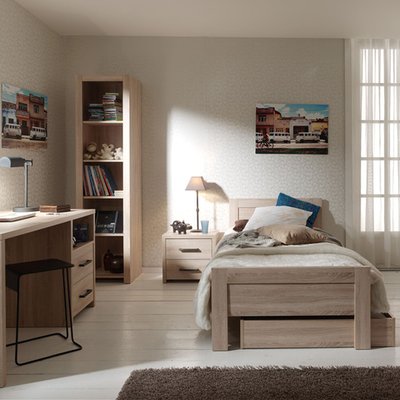 Bureau 2 tiroirs 1 niche TERRE DE NUIT