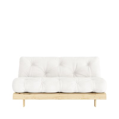 Canapé convertible 160x200cm en bois naturel et tissu- ROOTS KARUP DESIGN