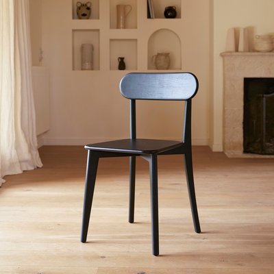 Chaise en teck massif black ABEL TIKAMOON