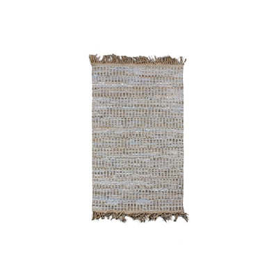 Tapis en cuir, jute et coton, ALTAY NOW'S HOME