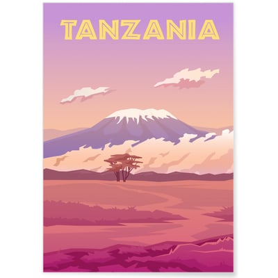 Affiche Tanzania L'AFFICHERIE