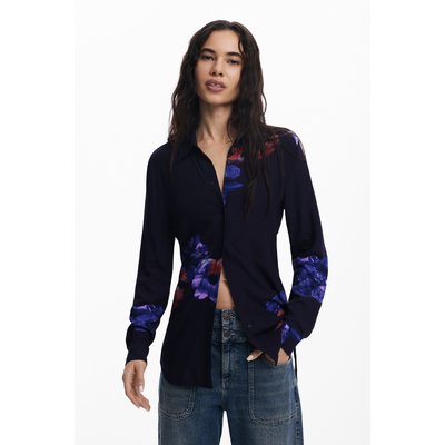 Chemise fluide à fleurs froncées DESIGUAL