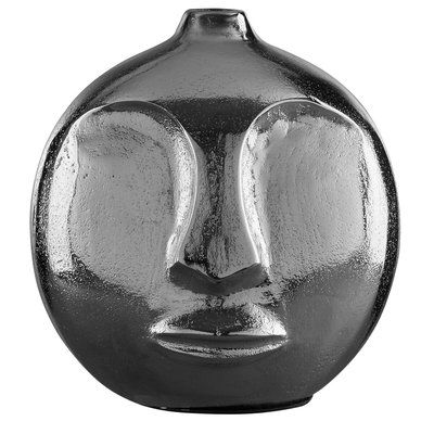 21cm Silver Round Aluminium Vase SO'HOME