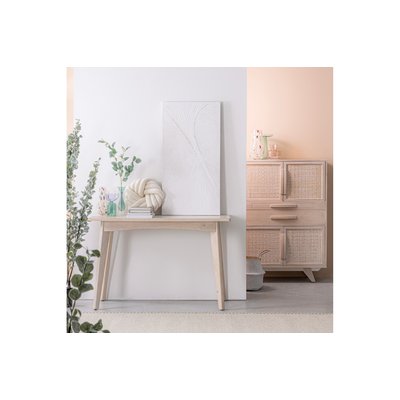 Console en bois de manguier blanchi L115 - SHANNA HELLIN, DEPUIS 1862