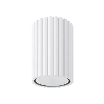 Plafonnier Aluminium Blanc GU10 1 Karbon 10 EDEN