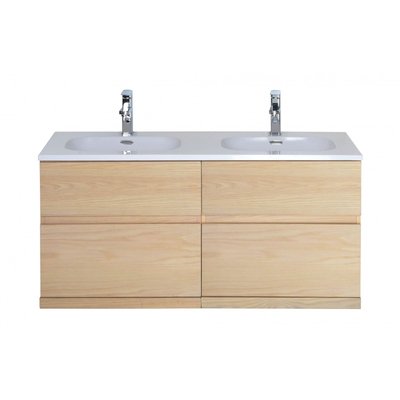 Meuble double vasque suspendu chêne ENIO MOB IN