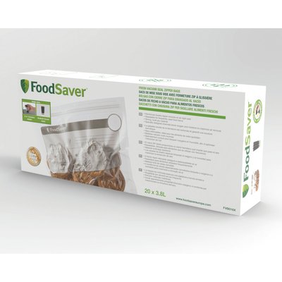 Sac de conservation FVB016X01 lot 20 sacs avec Zip 3.79L FOODSAVER