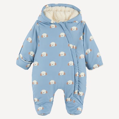 Combipilote à capuche, avec doublure sherpa, imprimé chiens LA REDOUTE COLLECTIONS