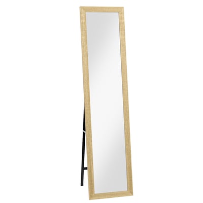 Miroir en pied MDF Bois naturel HOMCOM